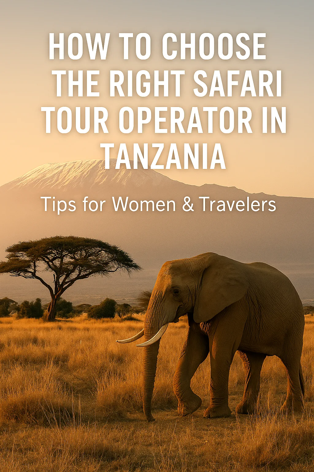 How to Choose the Right Safari Tour Operator in Tanzania