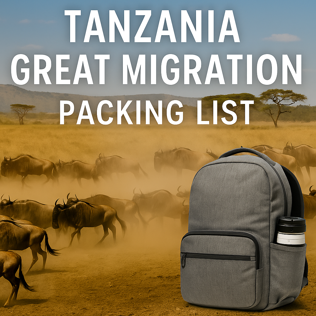 Tanzania Great Migration Packing List